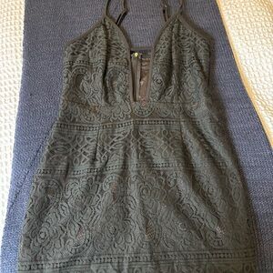 Elegant Black Lace Dress tobi